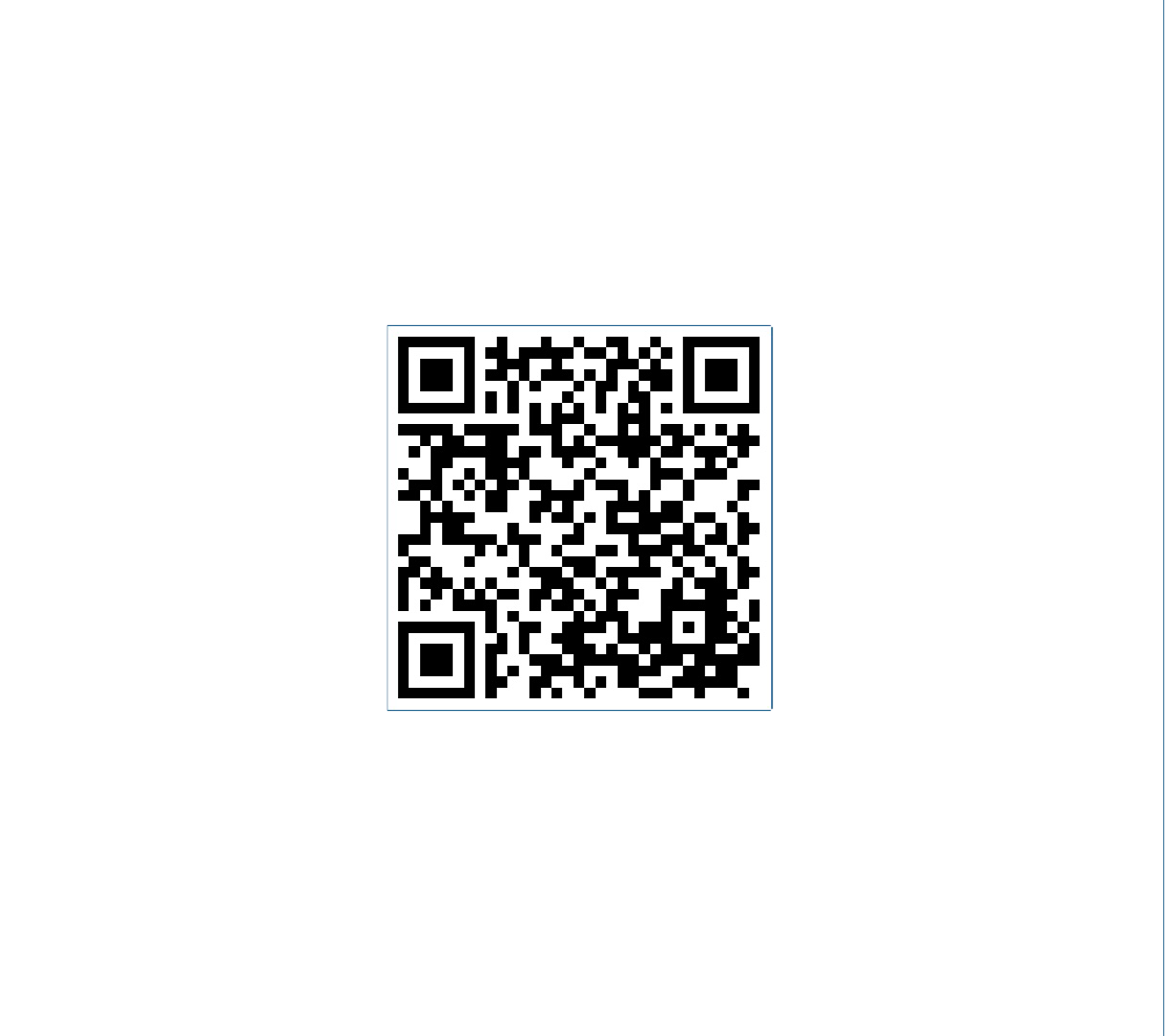 QR code for a test account 