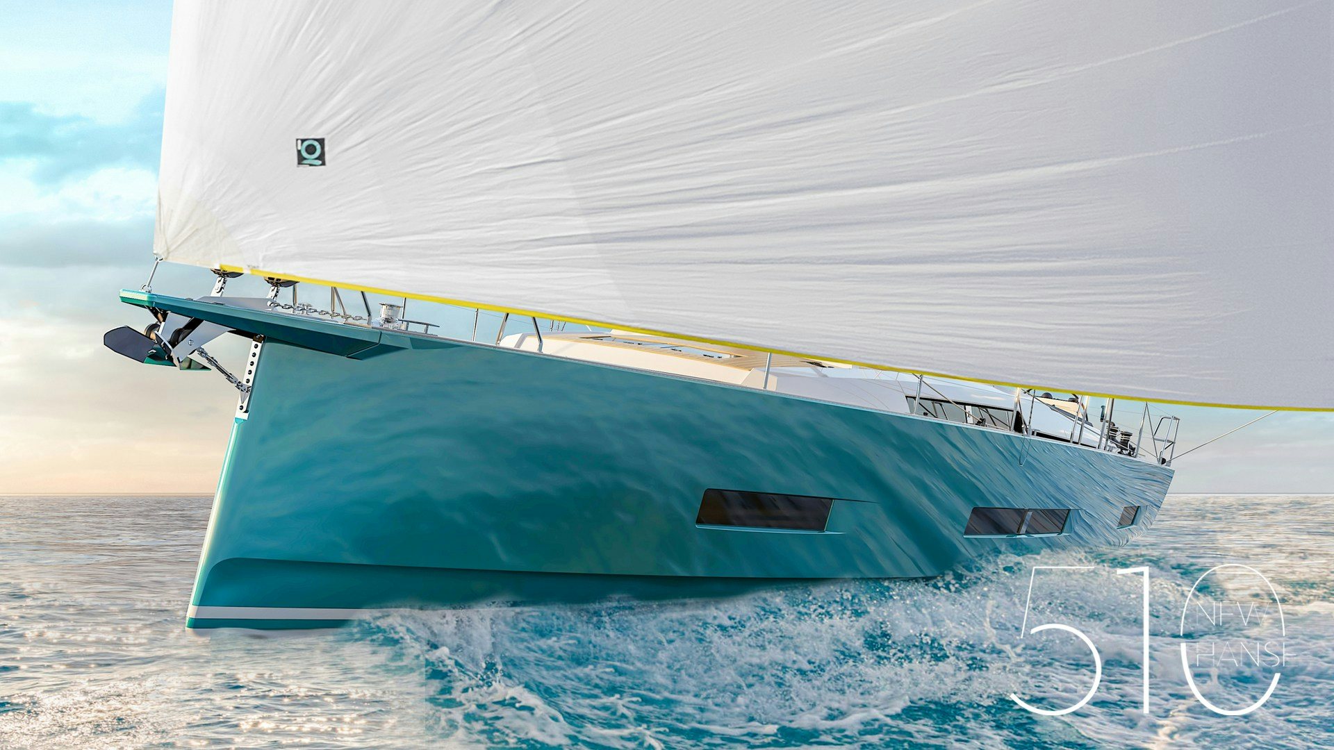 Hanse 510 a  50-foot sailing yacht with a stunning new look, Easy Sailing and Fast Cruising.